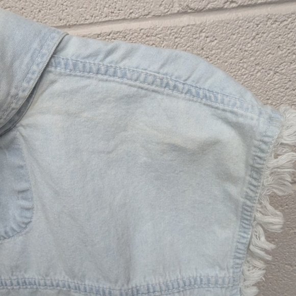 Sturgis 2004 Black Hills Rally cut-off denim LARGE shirt embroidered - Picture 14 of 16